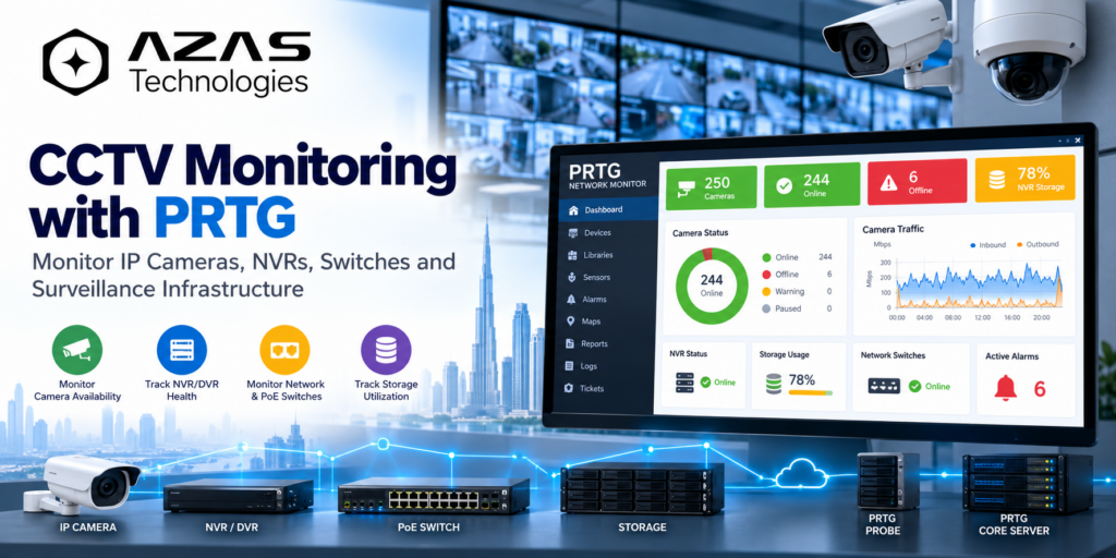 CCTV Monitoring with PRTG by AZAS Technologies
