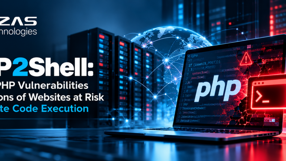 PHP2Shell critical PHP remote code execution vulnerability affecting web servers and websites – AZAS Technologies